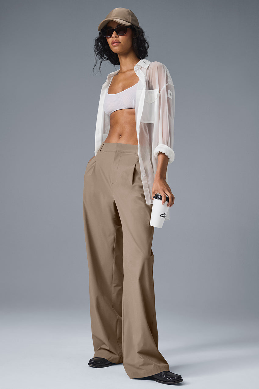 High-Waist Pursuit Trouser (Long) - Black