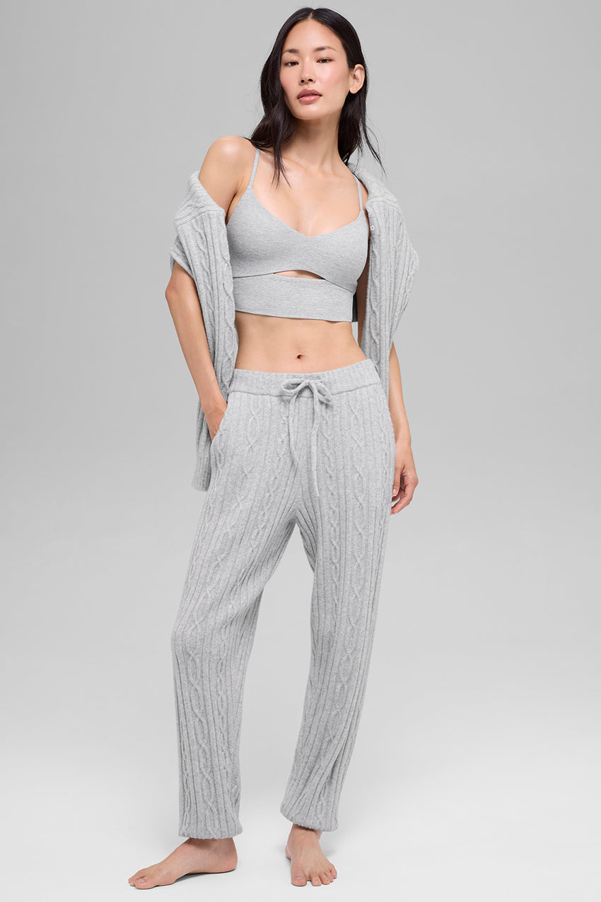 Cable Knit Winter Bliss Pant - Ivory