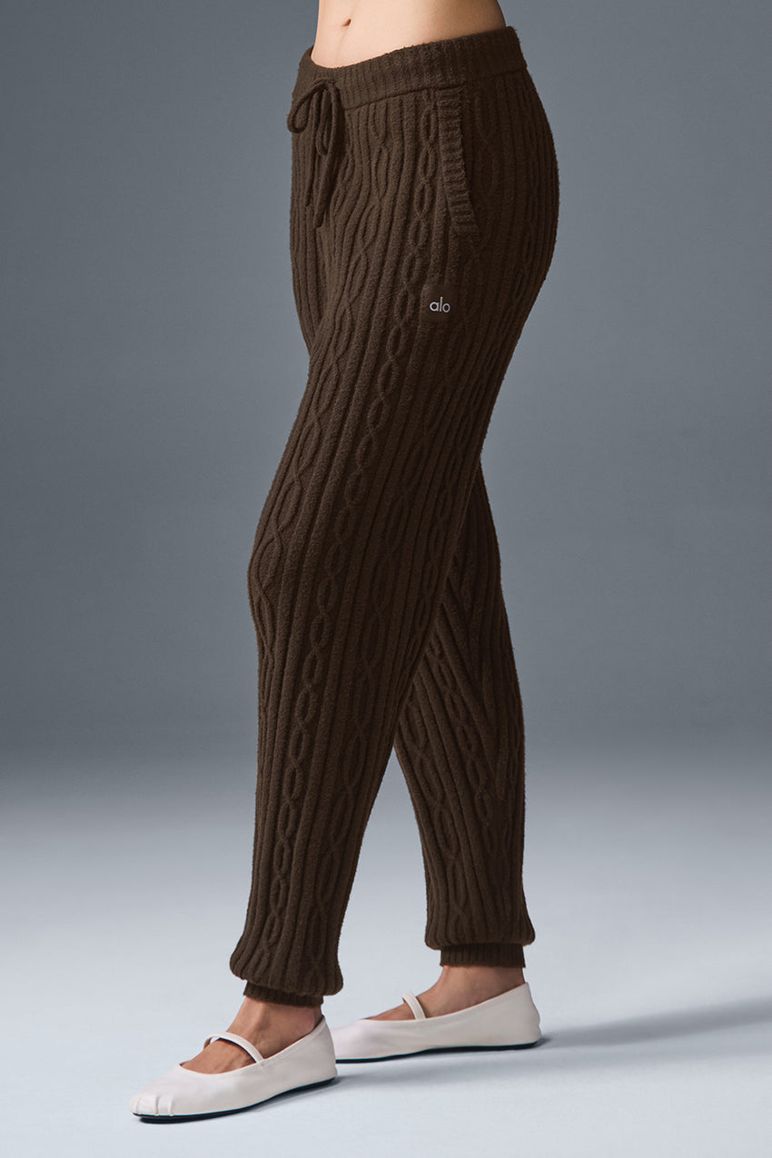 Cable Knit Winter Bliss Pant - Ivory
