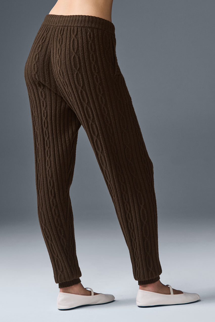 Cable Knit Winter Bliss Pant - Ivory