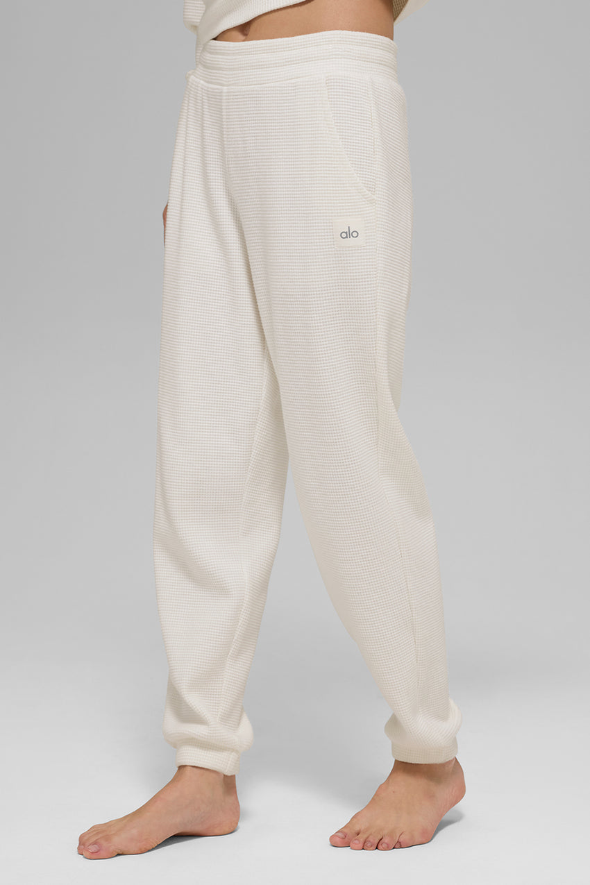 Waffle Weekend Escape Jogger - Black