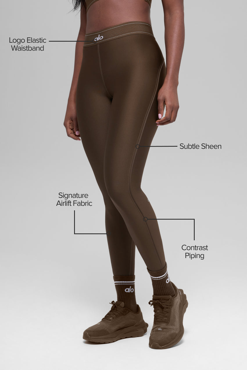 Airlift High-Waist Suit Up Legging - Black/White