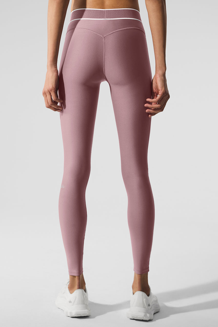 Airlift High-Waist Alignment Legging - Black/White