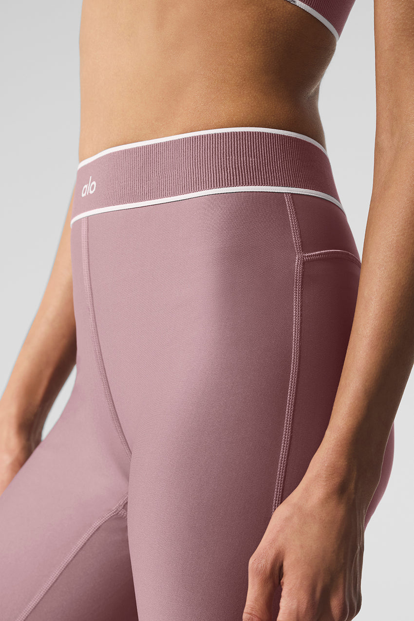 Airlift High-Waist Alignment Legging - Black/White