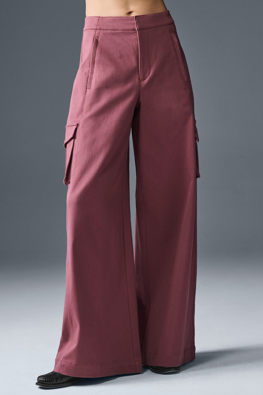 Show Off Cargo Wide Leg Trouser (Regular) - Ivory