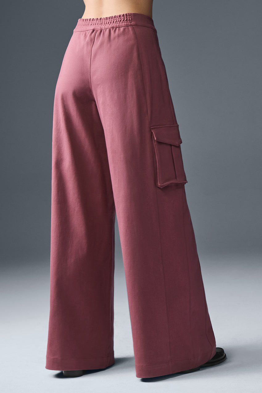 Show Off Cargo Wide Leg Trouser (Regular) - Ivory