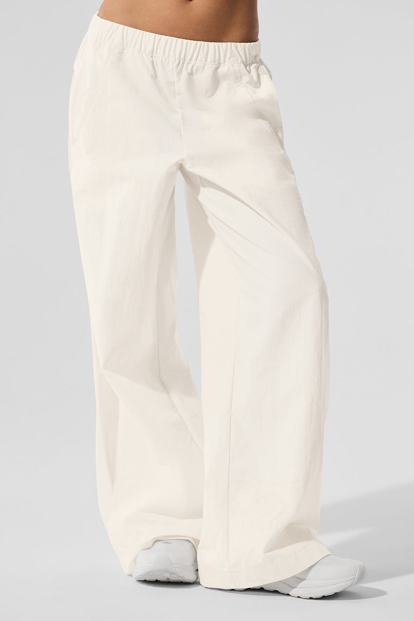 High-Waist Origin Wide Leg Track Pant - Black