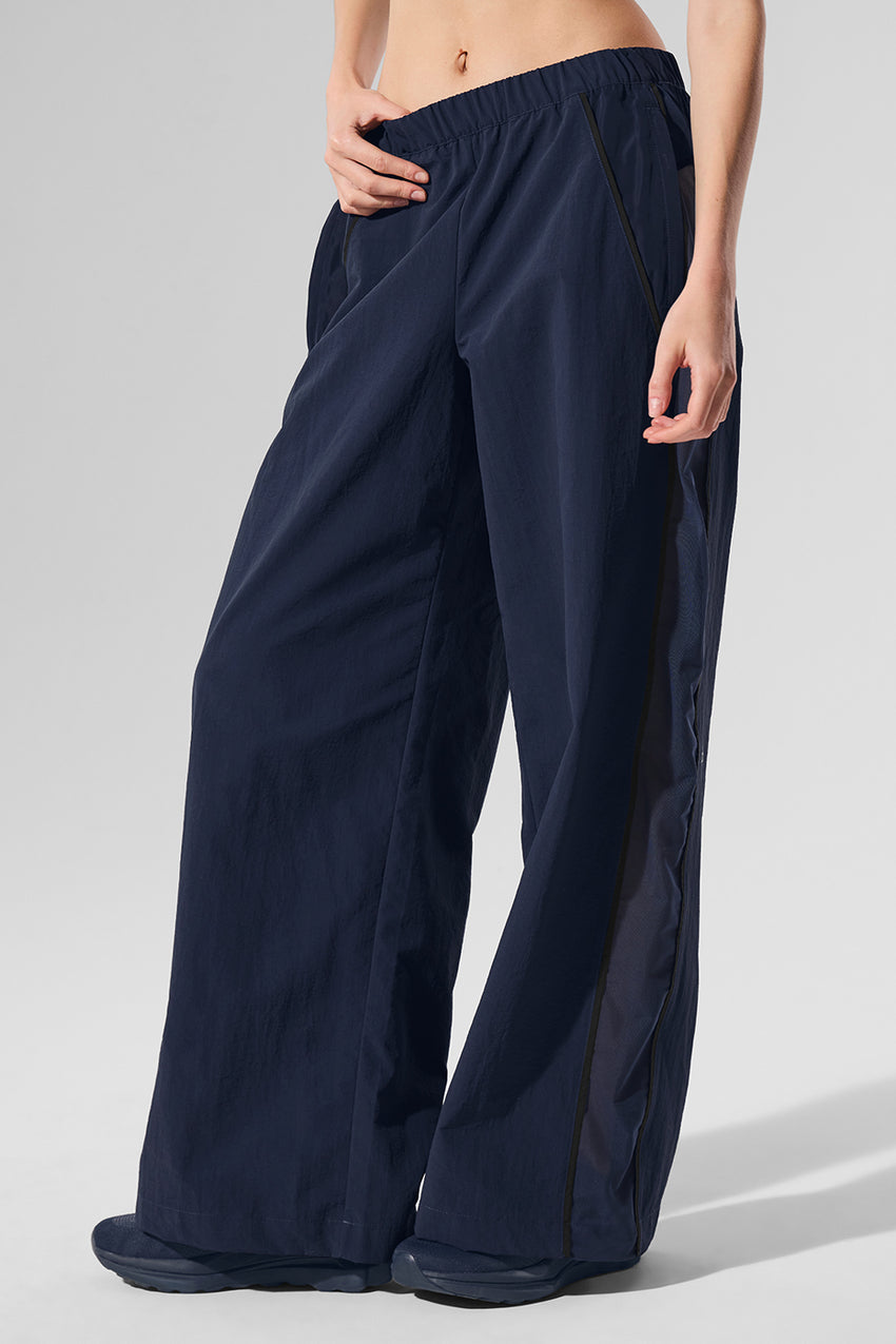 High-Waist Origin Wide Leg Track Pant - Black