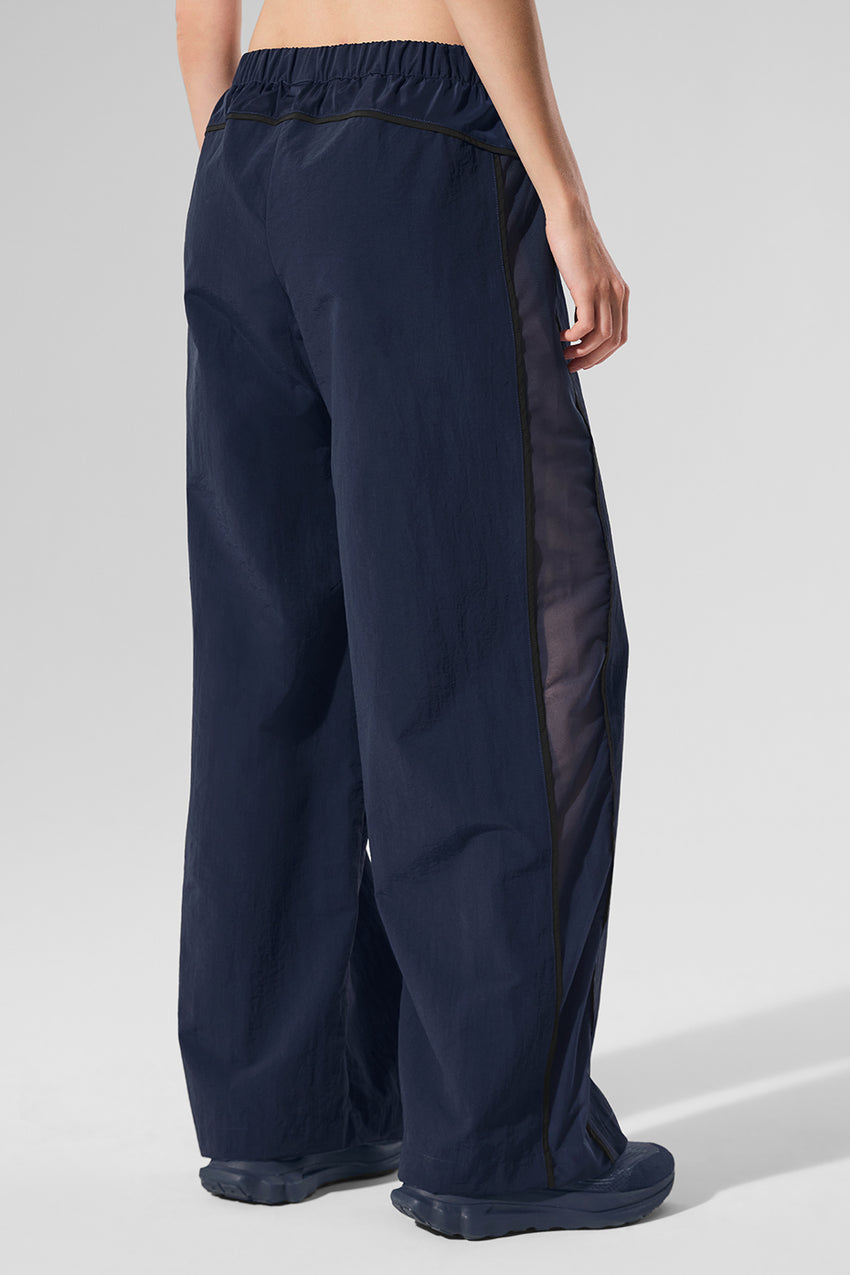 High-Waist Origin Wide Leg Track Pant - Black