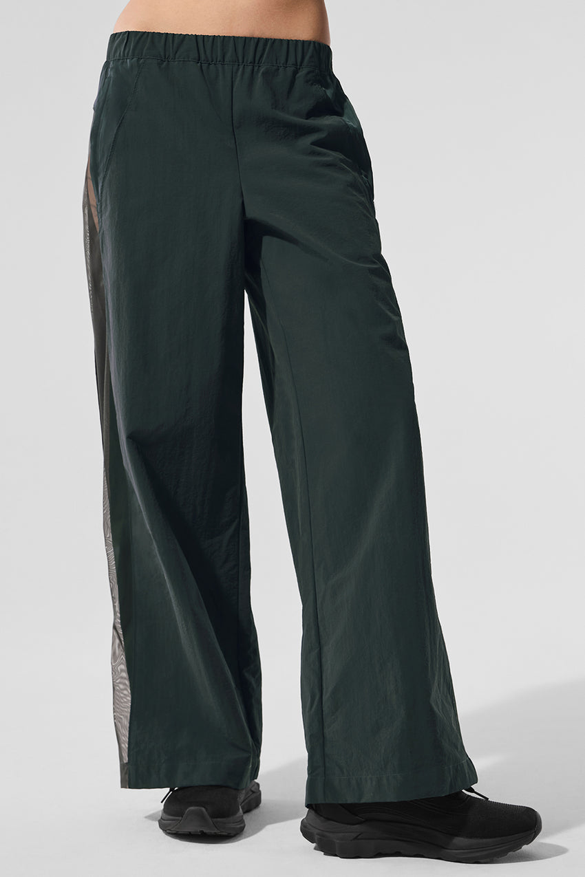 High-Waist Origin Wide Leg Track Pant - Black