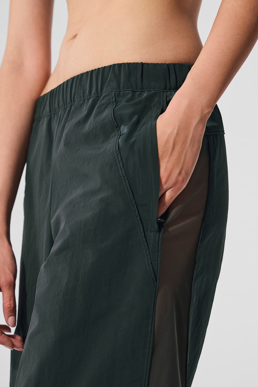 High-Waist Origin Wide Leg Track Pant - Black