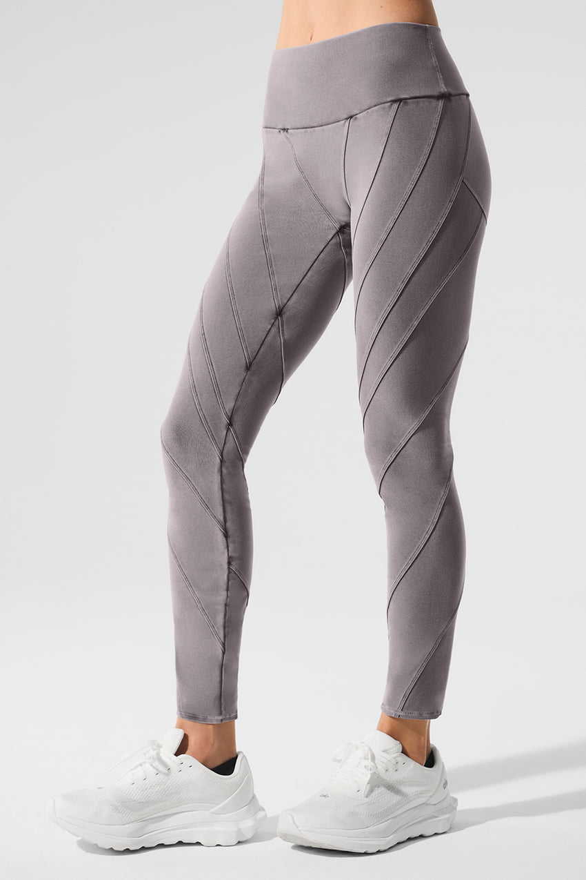 Washed Alosoft High-Waist Sunray Legging - Grey Sky Wash