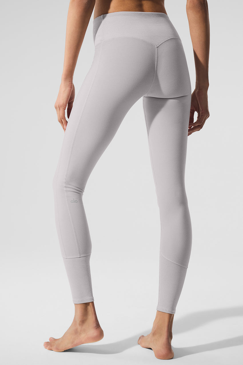 High-Waist Alosoft Lounge Legging - Black