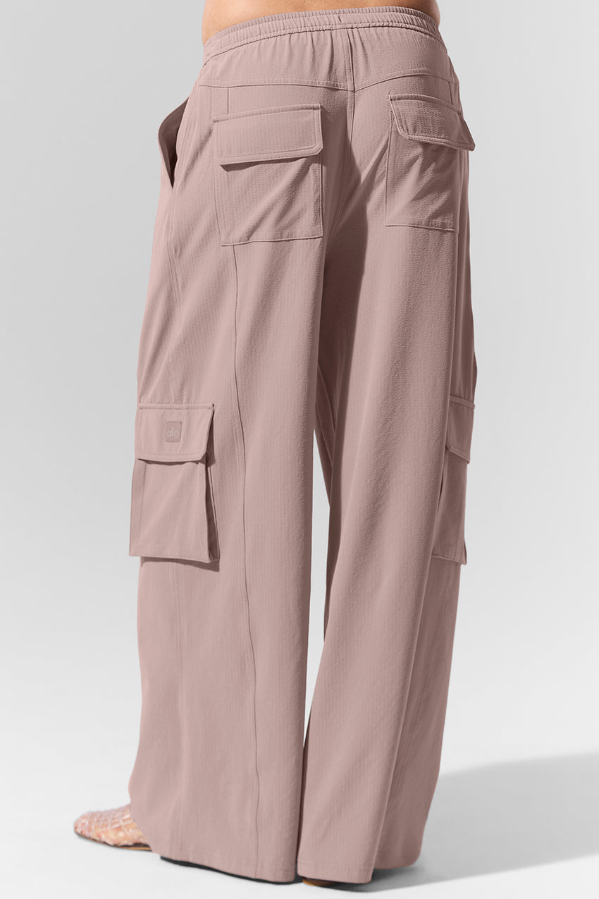 Dreamscape Cargo Wide Leg Pant - Black