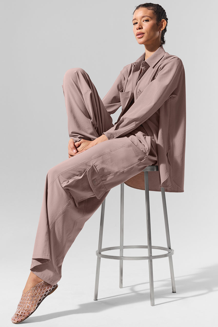 Dreamscape Cargo Wide Leg Pant - Black