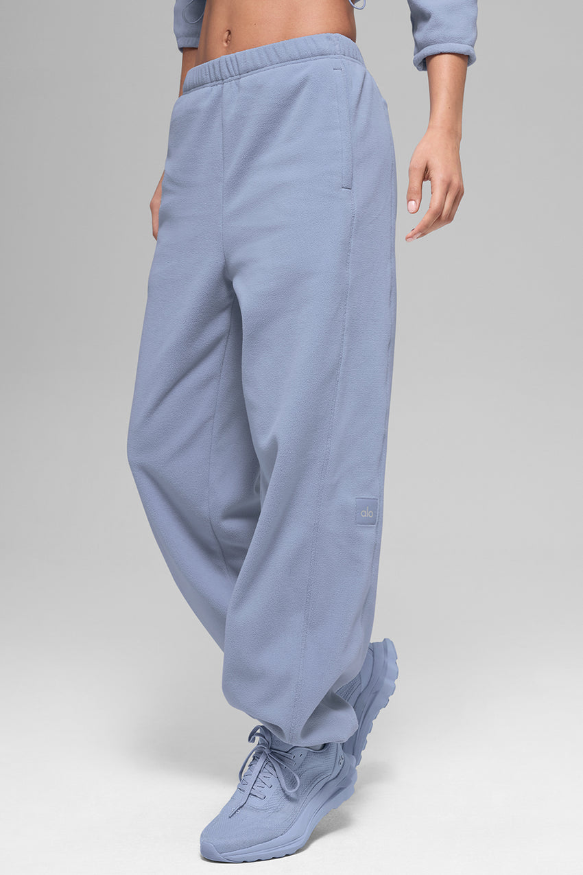 Polar Fleece High-Waist Retreat Jogger - Black