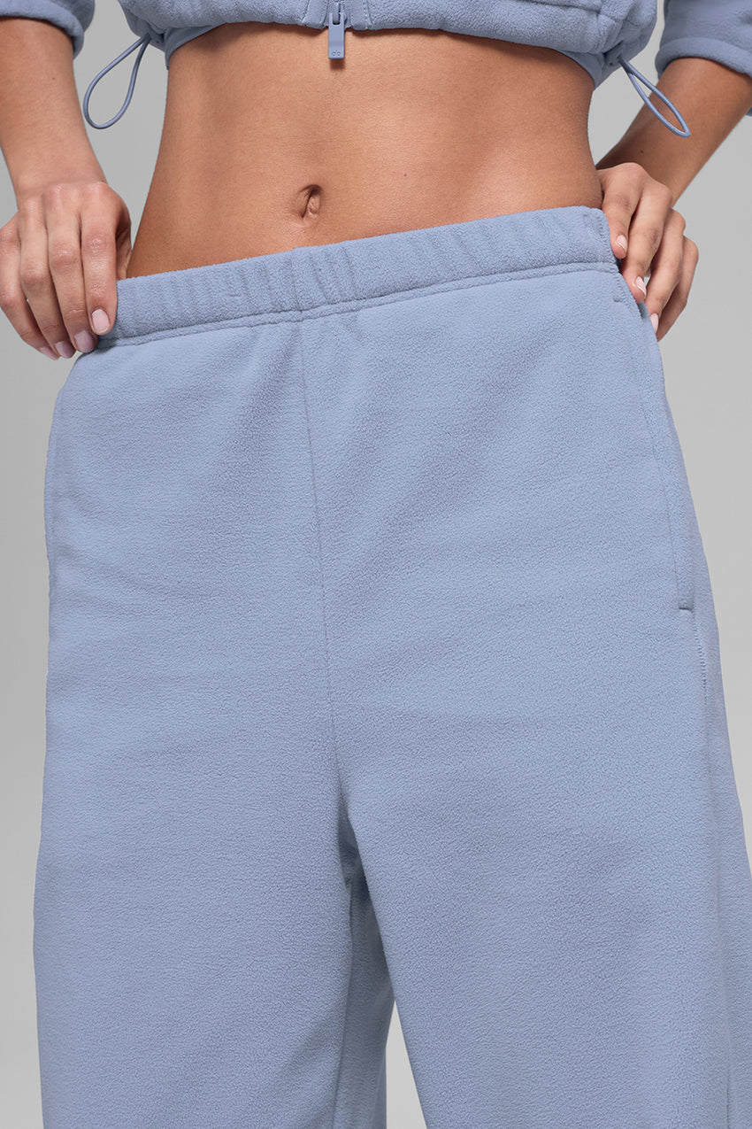 Polar Fleece High-Waist Retreat Jogger - Black