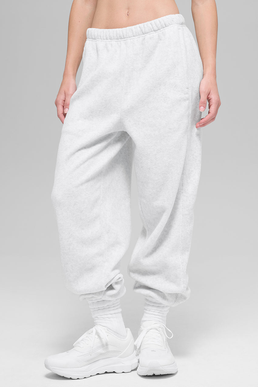 Polar Fleece High-Waist Retreat Jogger - Black
