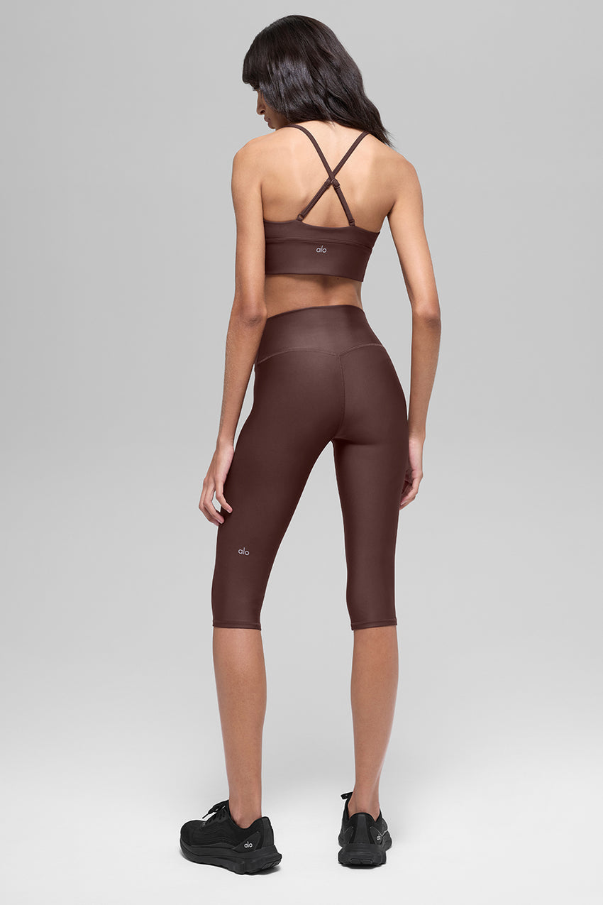 16'' High-Waist Airlift Capri - Black