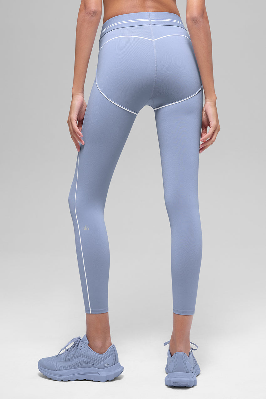 Airbrush High-Waist 7/8 Heart Throb Legging - Black/White