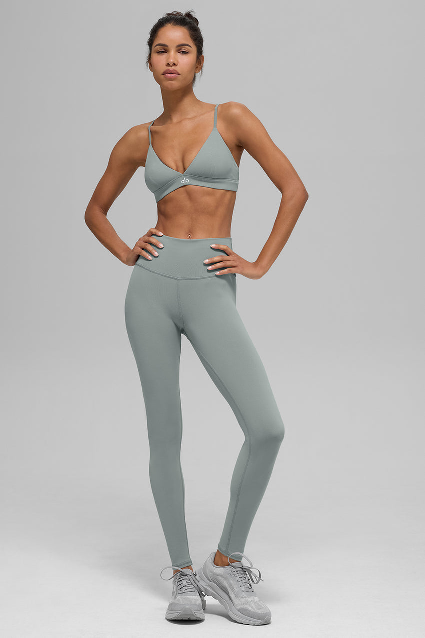 High-Waist Airbrush Legging - Black