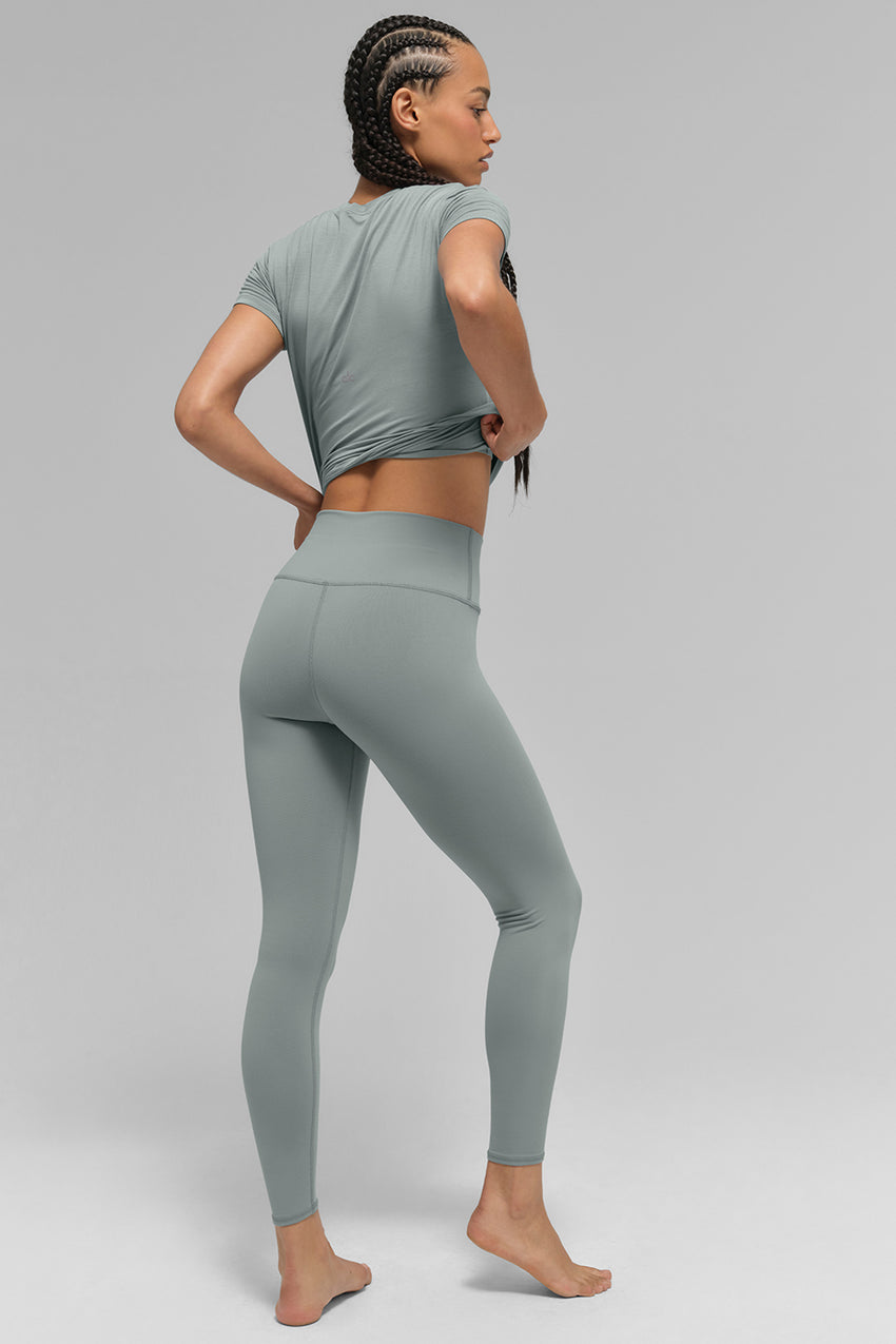 7/8 High-Waist Airbrush Legging - Black
