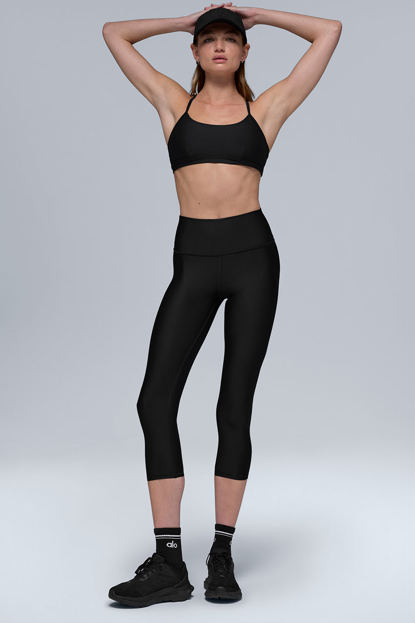 High-Waist Airlift Capri - Black