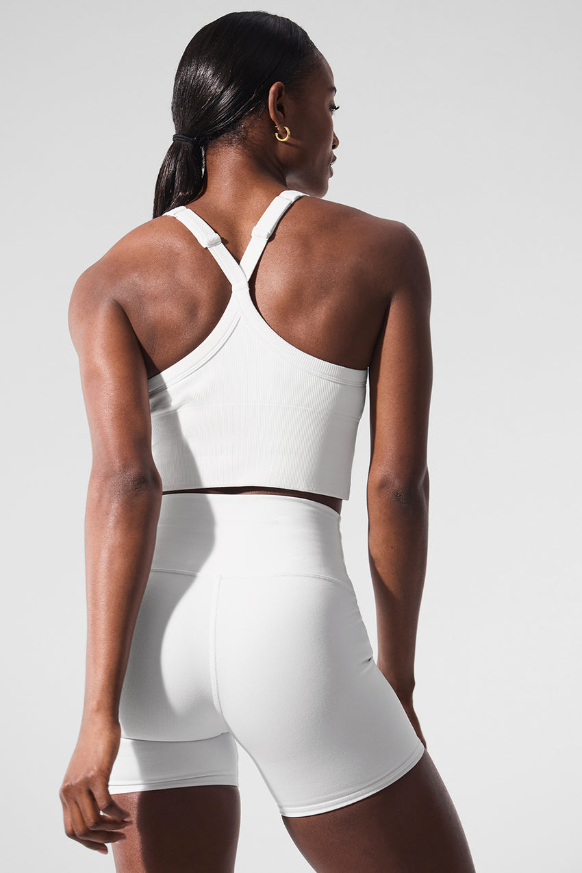Seamless Ribbed Favorite Bra Tank - Black