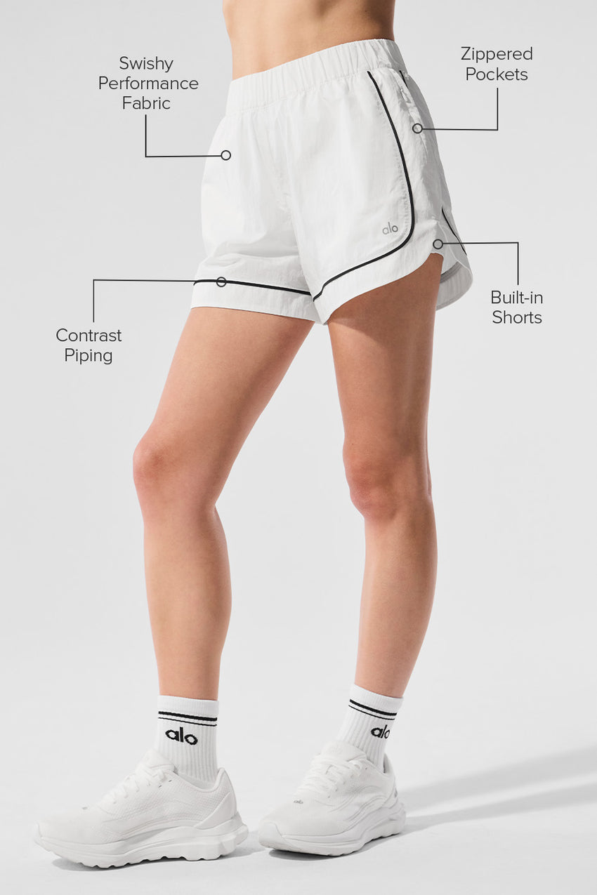 Motivate Track Short - Black/White