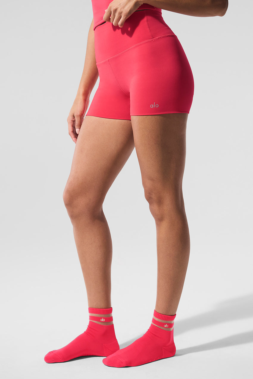 3" ALO Softsculpt High-Waist Precision Short - Black