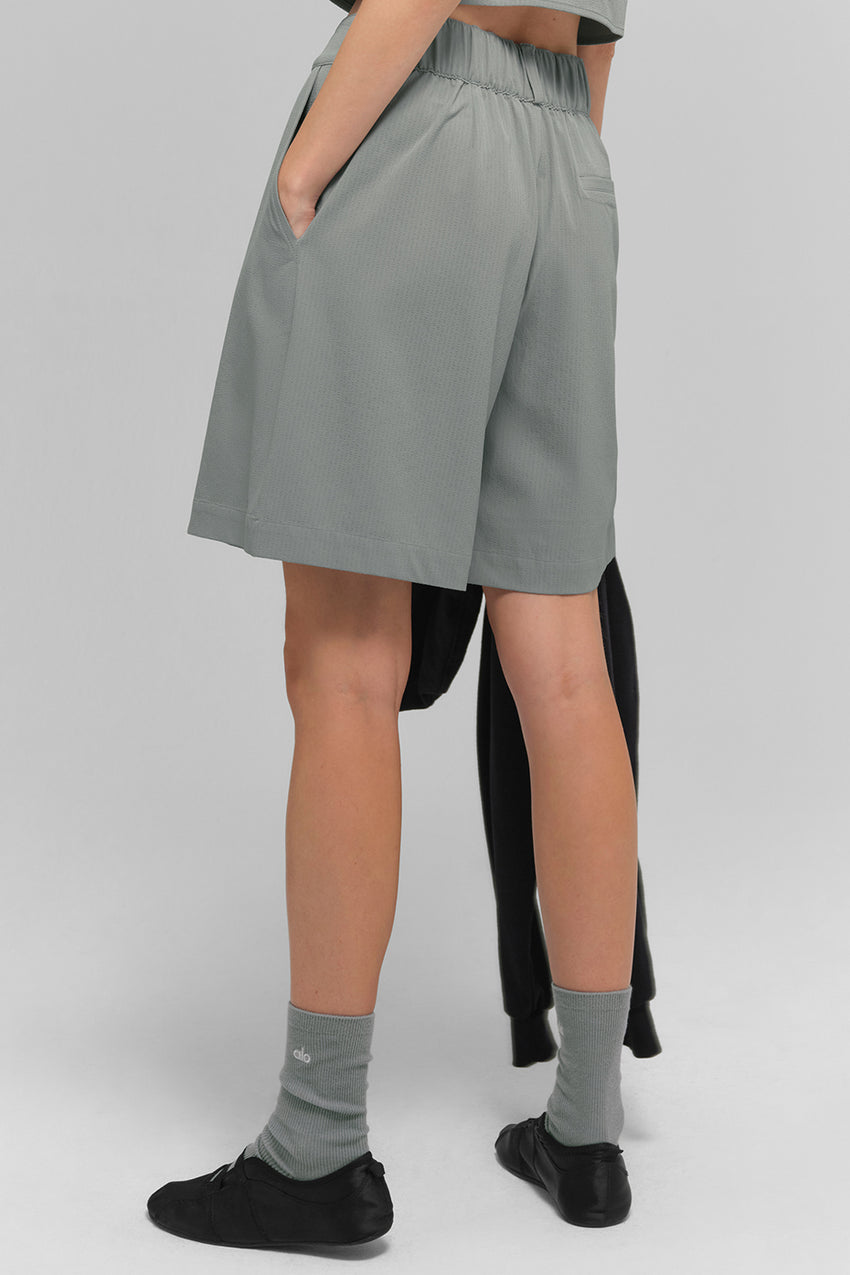 High-Waist Dreamscape Short - Semi Sheer White