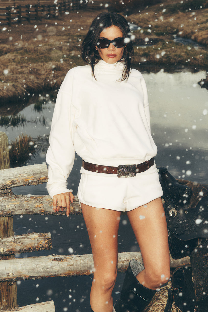 Polar Fleece Retreat Short - Ivory