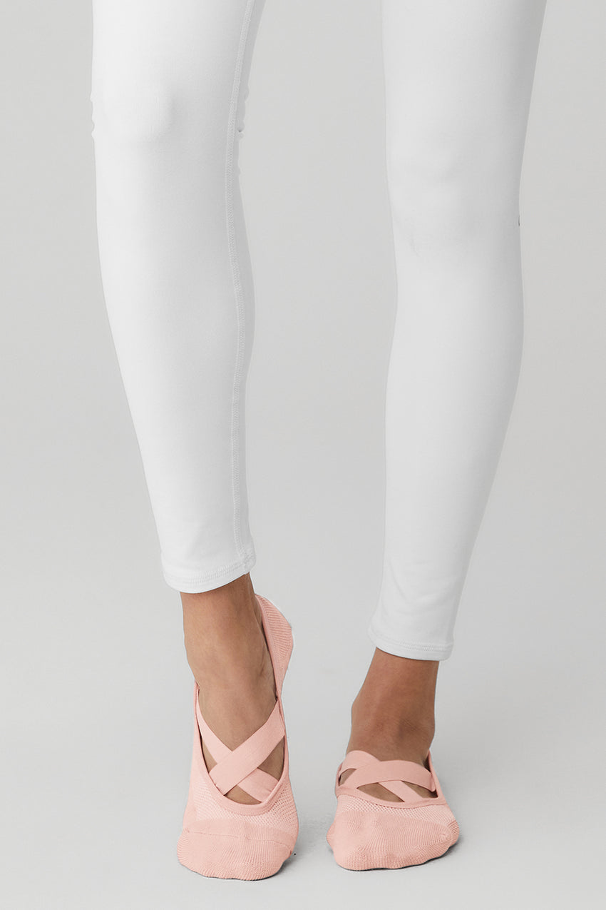 Women's Pivot Barre Sock - White