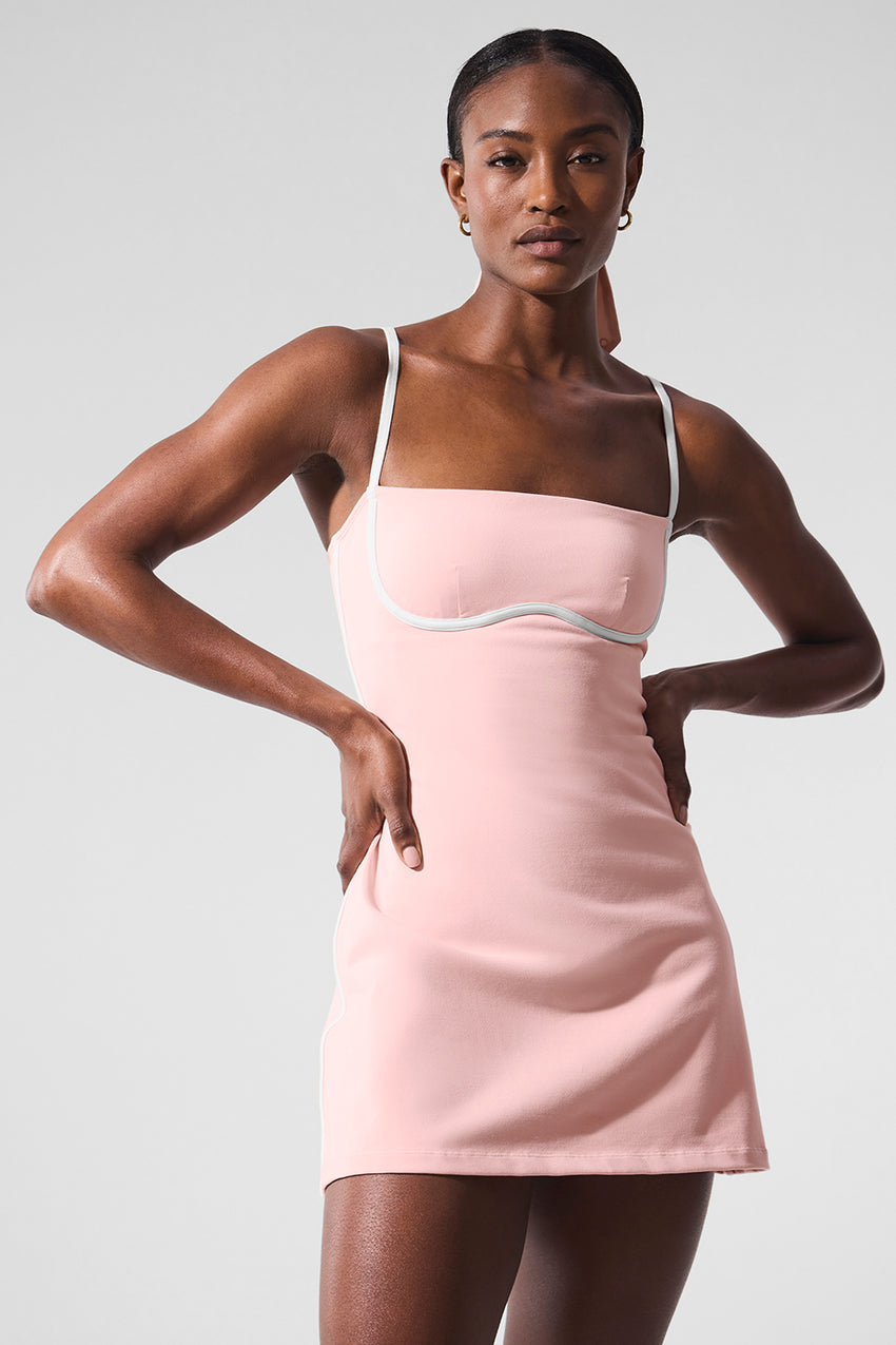 Airbrush Streamlined Dress - Black/White
