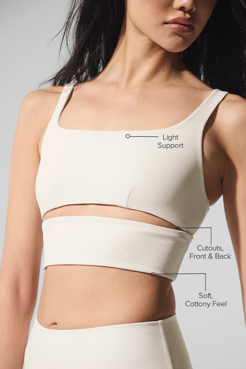 Slit Bra - Black