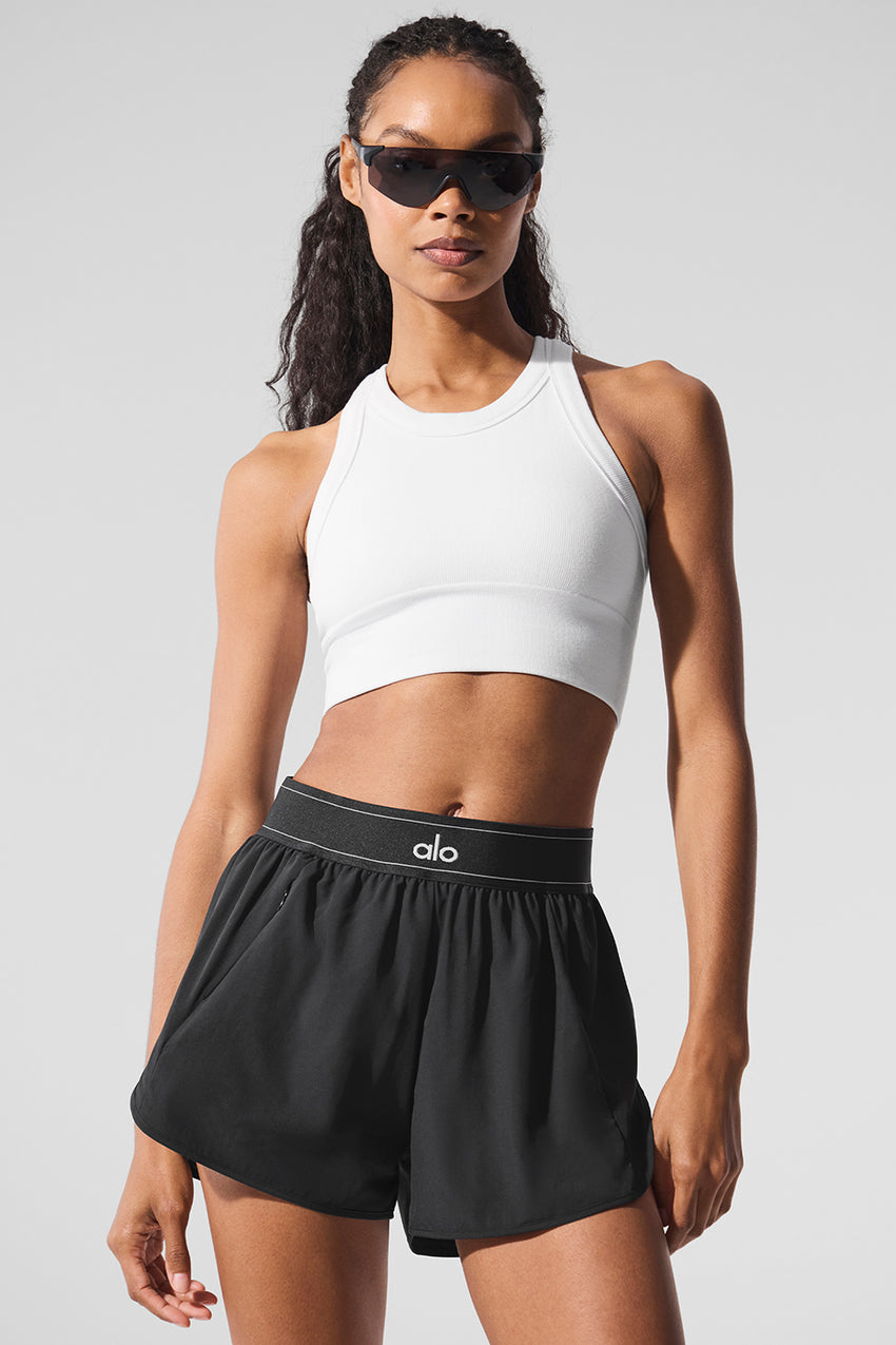 Seamless Delight High Neck Bra - Black