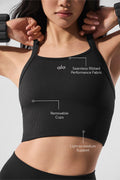 Seamless Ribbed Favorite Bra Tank - Black