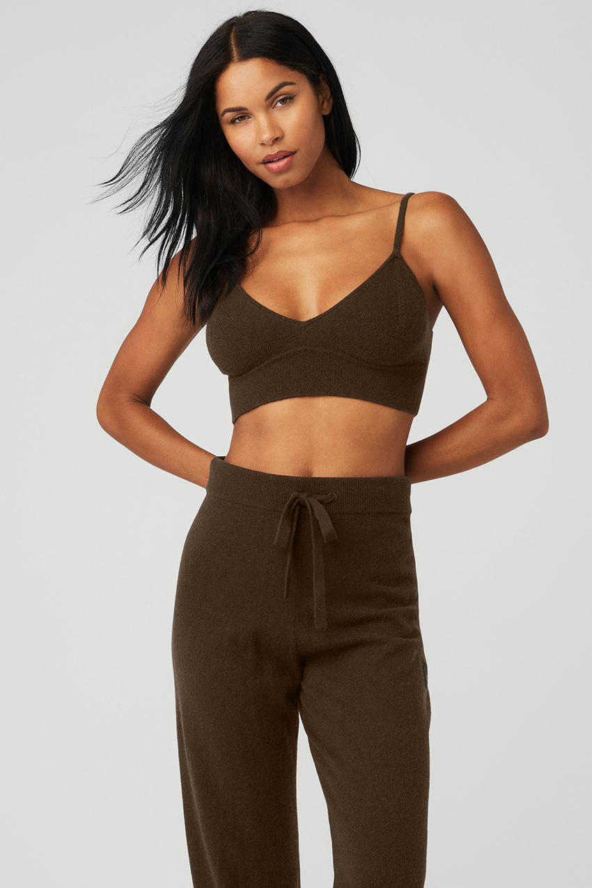Cashmere Jet Set Bra - Black
