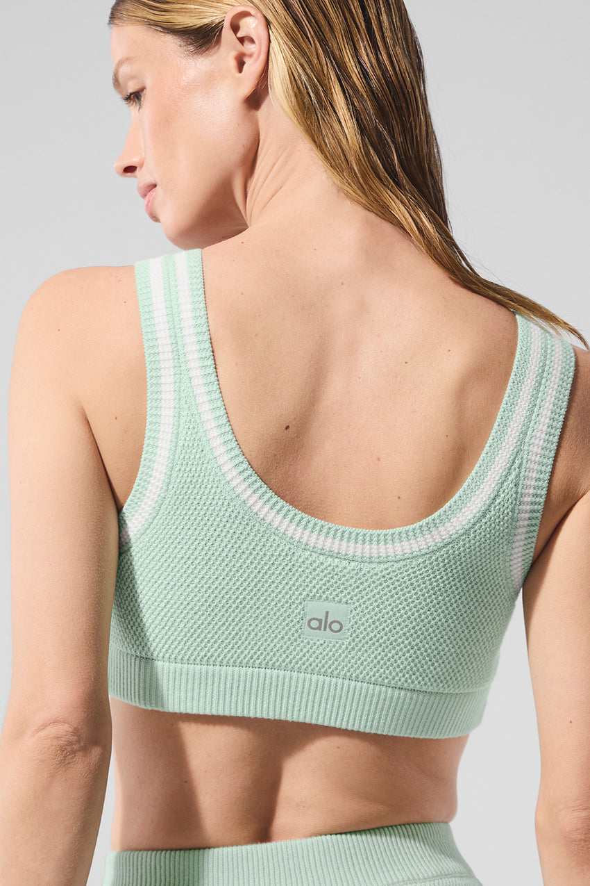 Tennis Club Sweater Knit Bra - Black/Ivory