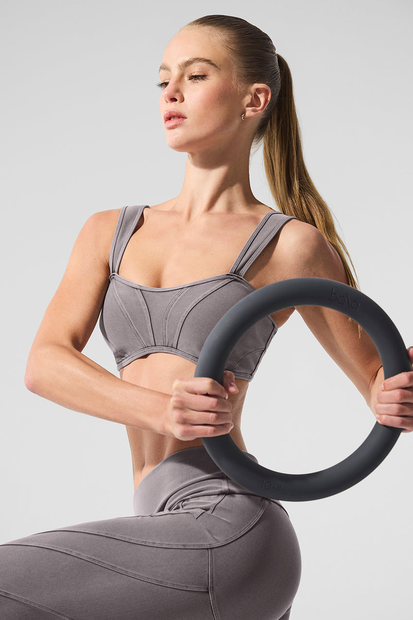 Washed Alosoft Sunray Bra - Grey Sky Wash