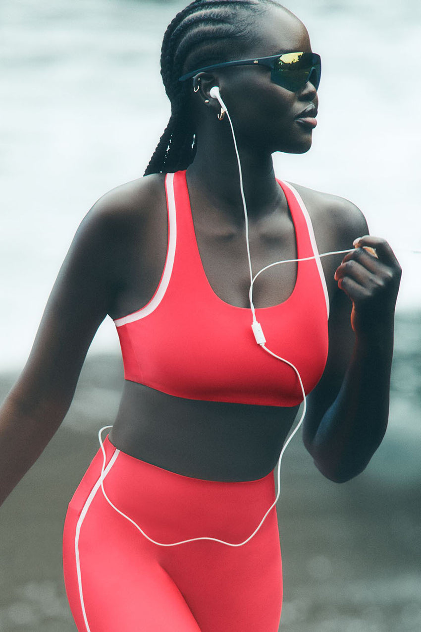 Airlift Super Sleek Contrast Bra - Black/White