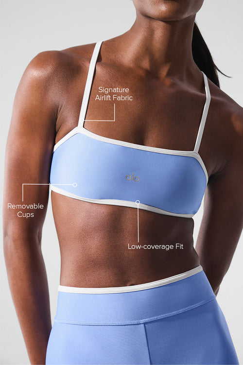 Airlift Charger Bra - Crystal Clear Blue/White