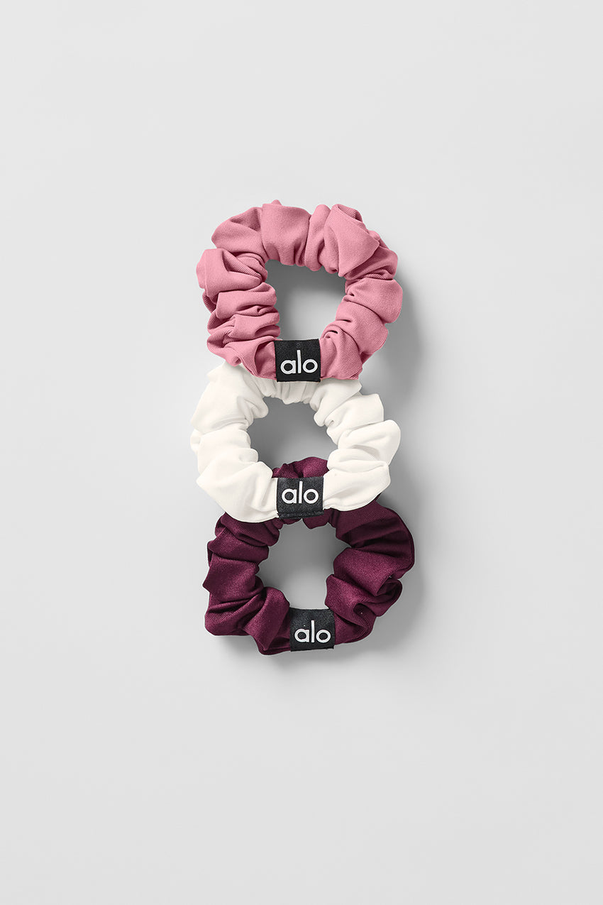 Fresh Mini Scrunchie 3-Pack - White/Seashell Blue/Spearmint
